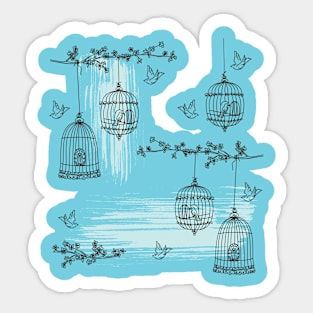 Birdcages Sticker